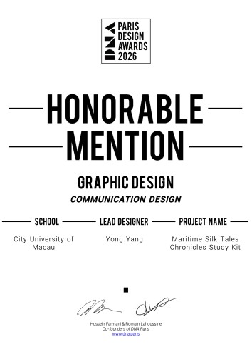 PhD Student from FIAD Wins 2025 DNA Paris Design Awards