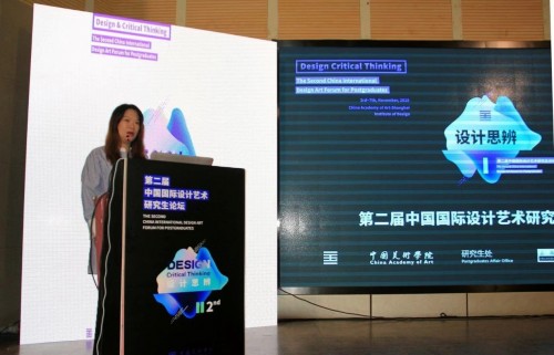 The graduate representative speaks