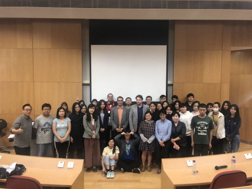 Taking a photo with the guests